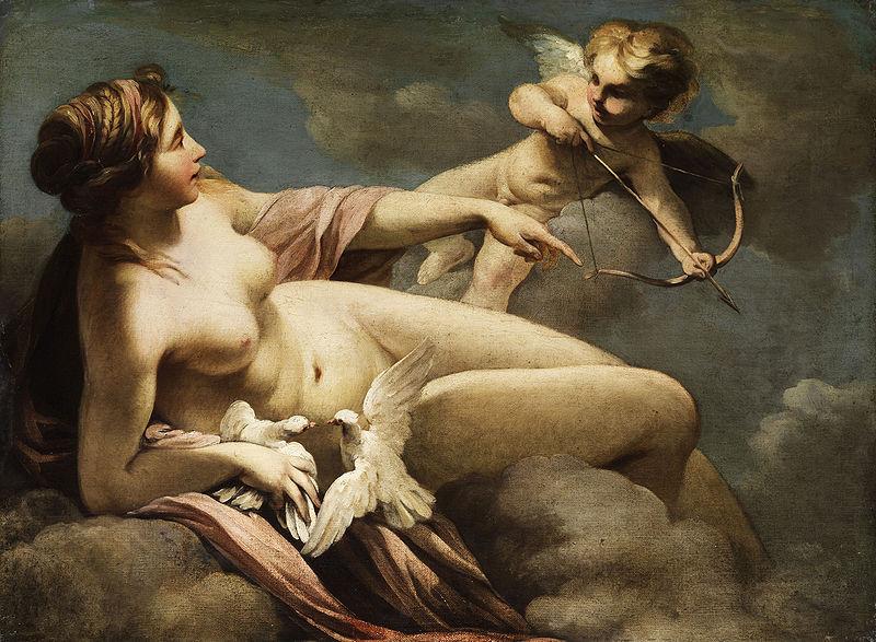 Sebastiano Ricci Venus and Cupid oil painting image